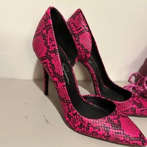 Jessica Simpson Pink Print Pump